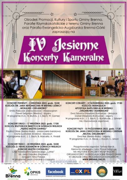 IV Jesienne Koncerty Kameralne - Recital Organowy